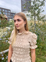 Guld dråbe øreringe